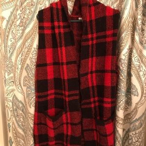 Buffalo plaid sweater